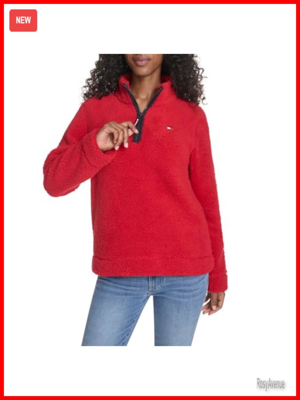 Quarter Zip Mockneck Sherpa Soft Pullover Sweater